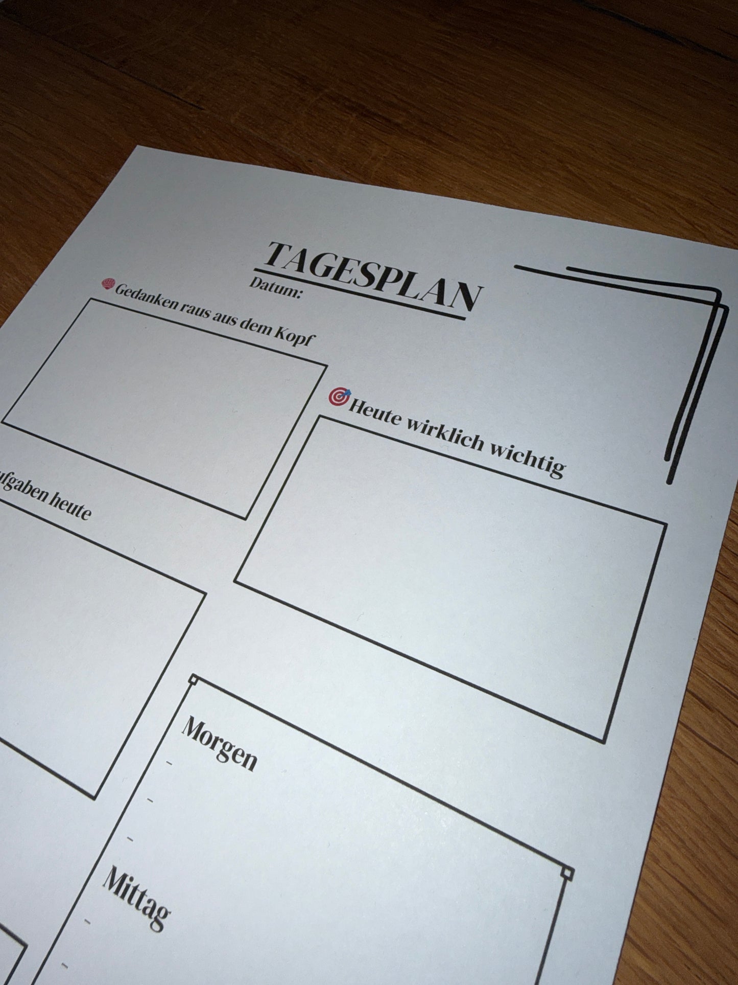 Tages- & Wochenplan – weniger Stress, mehr Klarheit