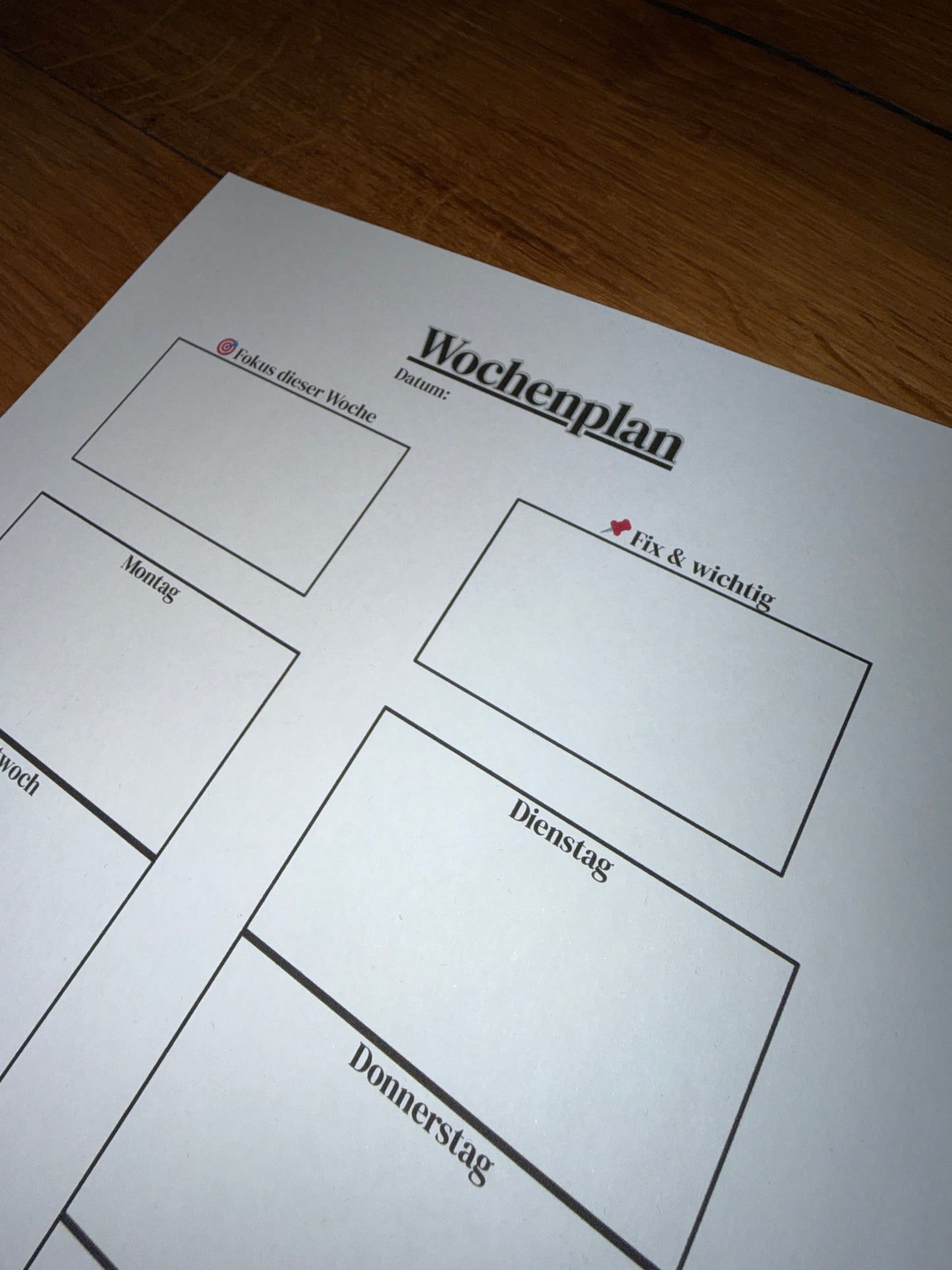 Tages- & Wochenplan – weniger Stress, mehr Klarheit