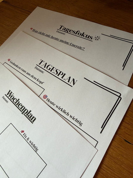 Klarer Tag Bundle - Tagesfokus + Tages- & Wochenplan